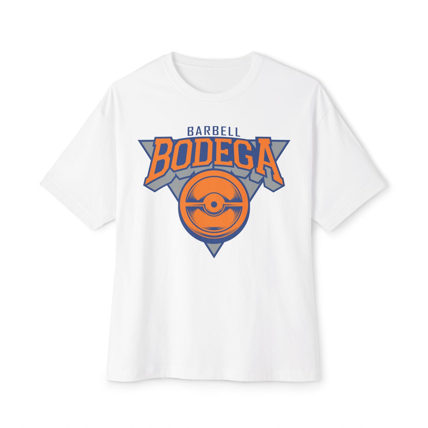 Knicks Tape Tee — Vintage Gym Logo Oversized T-Shirt