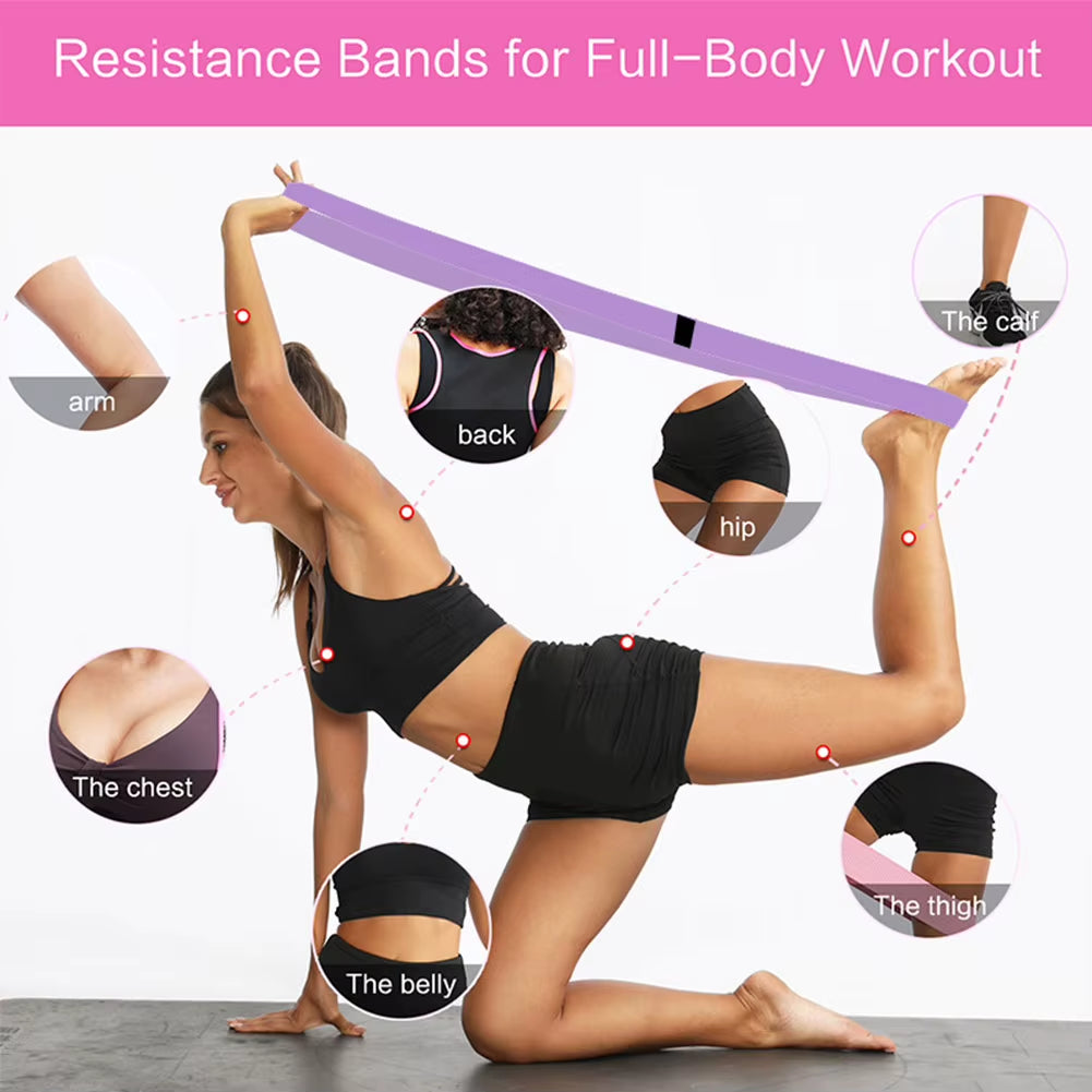 Long Resistance Bands Exercise Bands Workout Bands Stretch Bands for Women & Men Home Gym Fitness Yoga Pilates