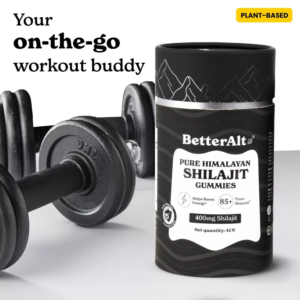 Better Alt Shilajit Gummies - Energy & Focus Supplement with Himalayan Shilajit - 42Ct: Dietary Support Gummies