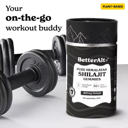 Better Alt Shilajit Gummies - Energy & Focus Supplement with Himalayan Shilajit - 42Ct: Dietary Support Gummies