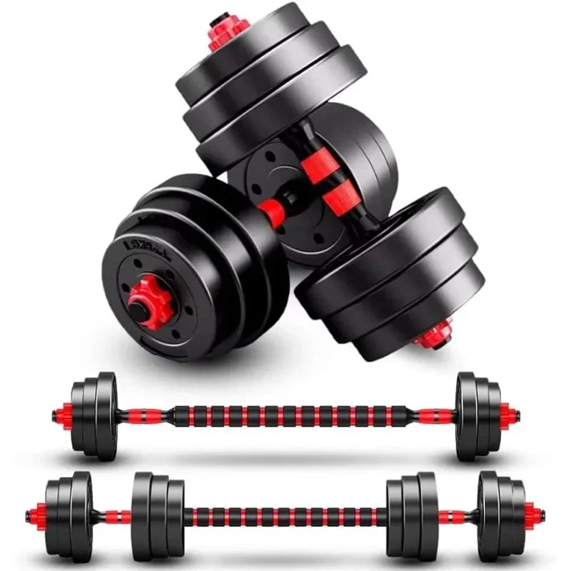 Adjustable Dumbbell and Barbell Crossover Set