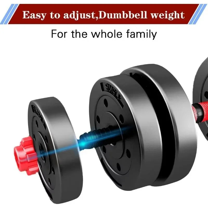 Adjustable Dumbbell and Barbell Crossover Set