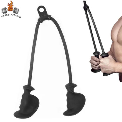 Ergonomic Triceps Rope Pull Down Attachment